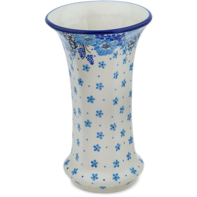 Polish Pottery Vase 7&quot; Morning Glory UNIKAT
