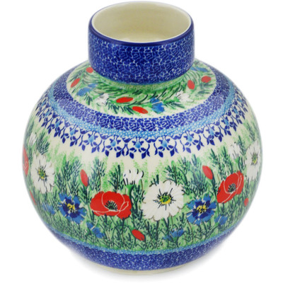 Polish Pottery Vase 7&quot; Polish Fields UNIKAT