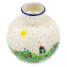 Polish Pottery Vase 7&quot; Prince Frog UNIKAT