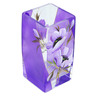 Glass Vase 7&quot; Purple Glass