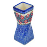 Polish Pottery Vase 7&quot; Red Wreath