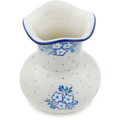 Polish Pottery Vase 7&quot; Sky Full Of Flowers UNIKAT
