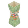 Polish Pottery Vase 7&quot; Tulip Ring