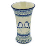 Polish Pottery Vase 7&quot; Waiting Birds UNIKAT