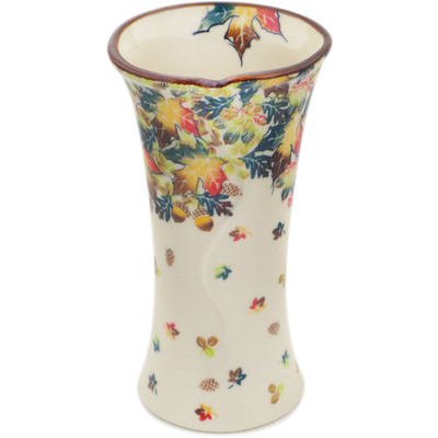 Polish Pottery Vase 8&quot; Autumn Wind UNIKAT