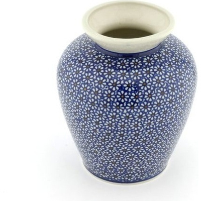 Polish Pottery Vase 8&quot; Daisy Dreams