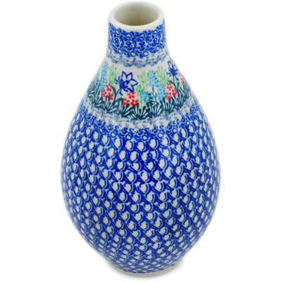Polish Pottery Vase 8&quot; Great Day
