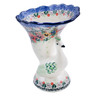 Polish Pottery Vase 8&quot; Pansy Garden UNIKAT
