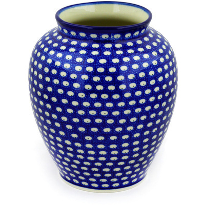 Polish Pottery Vase 8&quot; Stepping Stones