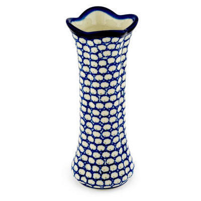 Polish Pottery Vase 8&quot; Stepping Stones