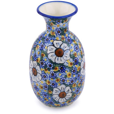 Polish Pottery Vase 8&quot; UNIKAT
