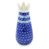 Polish Pottery Vase 9&quot; Blue Texas