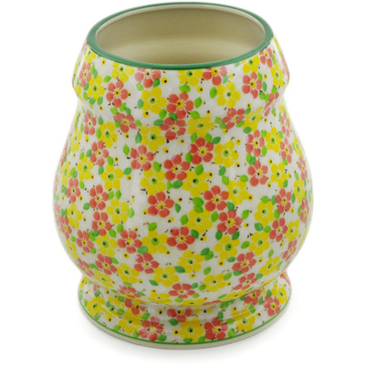 Polish Pottery Vase 9&quot; Fertile Meadow UNIKAT