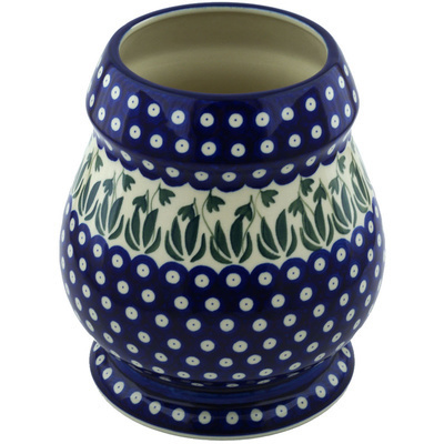 Polish Pottery Vase 9&quot; Garden Pot