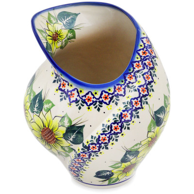 Polish Pottery Vase 9&quot; Mix