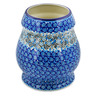 Polish Pottery Vase 9&quot; Out Of Blue UNIKAT