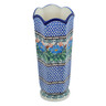 Polish Pottery Vase 9&quot; Pensamiento UNIKAT