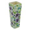 Polish Pottery Vase 9&quot; Purple Dream UNIKAT