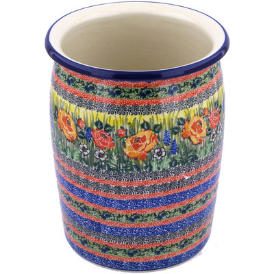 Polish Pottery Vase 9&quot; Splendid Morning Glow UNIKAT