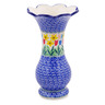 Polish Pottery Vase 9&quot; Summer Tulip UNIKAT