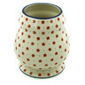Polish Pottery Vase 9&quot; Wildflower Burst