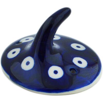 Polish Pottery Wall Hanger 2&quot; Blue Eyes UNIKAT