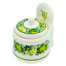 Faience Wall Jar 7&quot; Green Wave