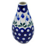 Polish Pottery wall-mounted vase Bleeding Heart Peacock