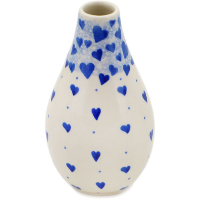 Polish Pottery wall-mounted vase Cobalt Love