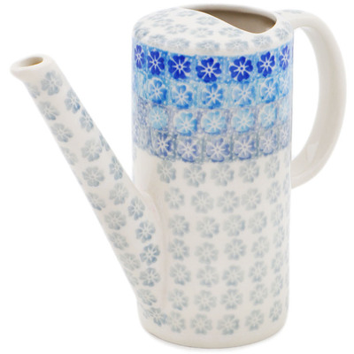 Polish Pottery Watering Can 14 oz Blue-tiful Day UNIKAT