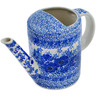 Polish Pottery Watering Can 17 oz Dreams In Blue UNIKAT