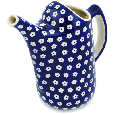 Polish Pottery Watering Can 57 oz Simple Daisy