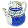 Polish Pottery Watering Can Blooming Blues