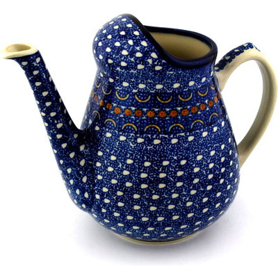 Polish Pottery Watering Can Blue Horizons