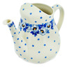 Polish Pottery Watering Can Blue Spring
