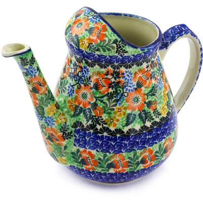 Polish Pottery Watering Can Country Party UNIKAT