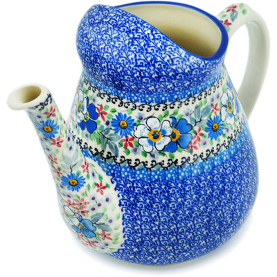 Polish Pottery Watering Can Flower Crown UNIKAT