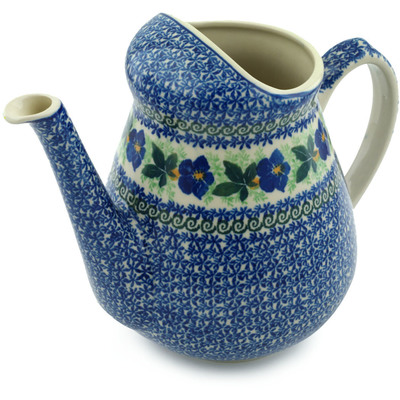 Polish Pottery Watering Can Infinity Flower