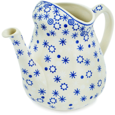 Polish Pottery Watering Can Twinkle In The Frost
