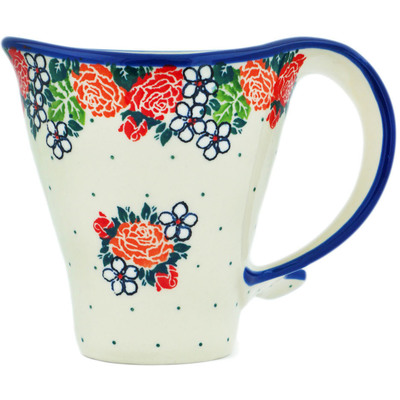 Polish Pottery Whale Tail Mug Spring's Arrival