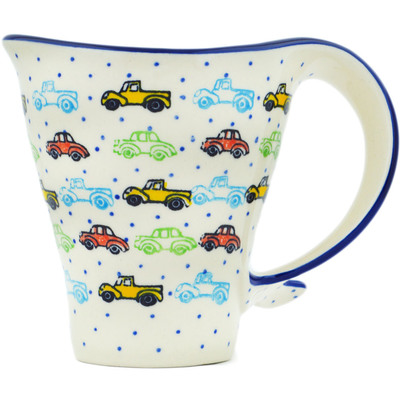 Polish Pottery Whale Tail Mug Traffic Jam