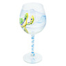 Glass Wine Glass 20 oz Arctic Turtle