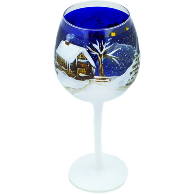 Glass Wine Glass 20 oz Frosty Mist