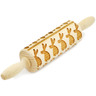 Wood Wooden Rolling Pin 9&quot; Bunny