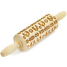 Wood Wooden Rolling Pin 9&quot; Wood Art