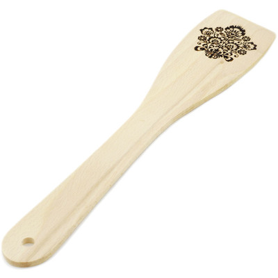 Wood Wooden Spatula 12&quot; Folk