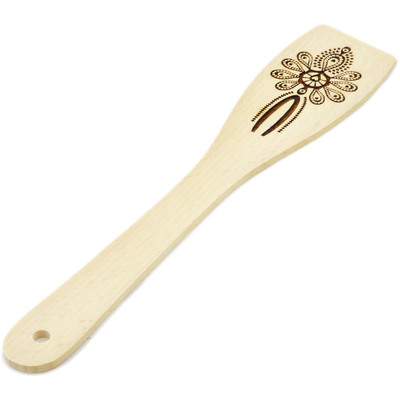 Wood Wooden Spatula 12&quot; Folk