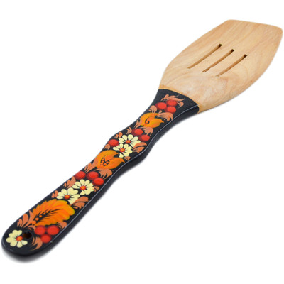 Wood Wooden Spatula 12&quot; Red Fruits