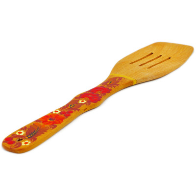 Wood Wooden Spatula 12&quot; Red Fruits