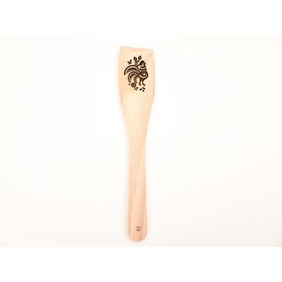 Wood Wooden Spatula 12&quot; Rooster